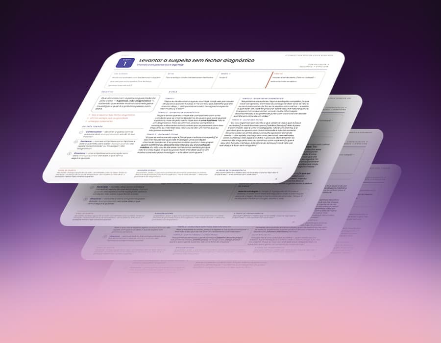 Scripts de Condução e Explicação ao Paciente